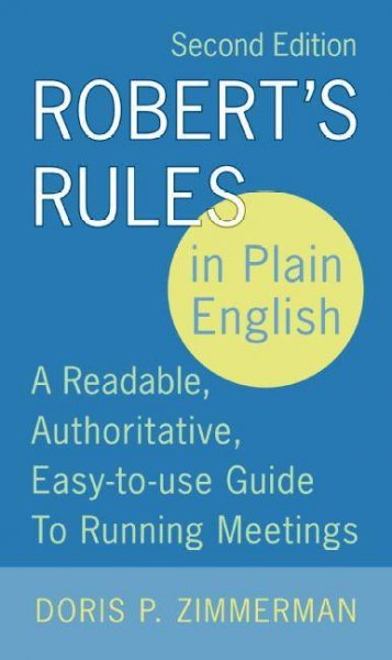 Robert's Rules in plain English [electronic resource] / Doris P. Zimmerman.