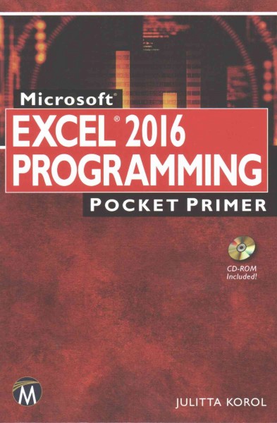 Microsoft Excel 2016 programming / Julitta Korol.