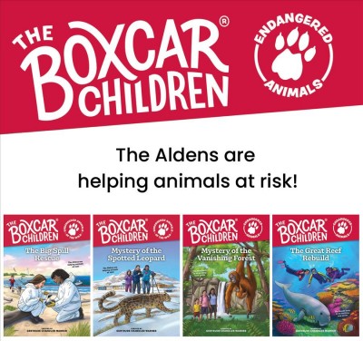 Boxcar Children Endangered Animals 4-Book Set.