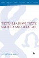 Texts reading texts, sacred and secular  Cover Image
